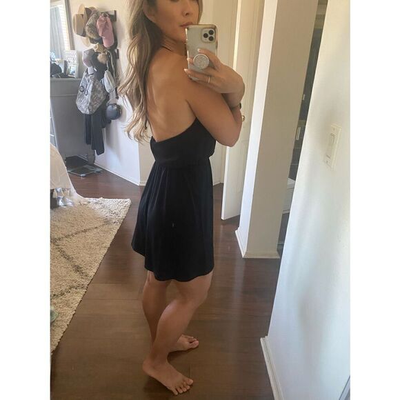 BCBGENERATION XXS Black halter a-line mini dress - Picture 3 of 14